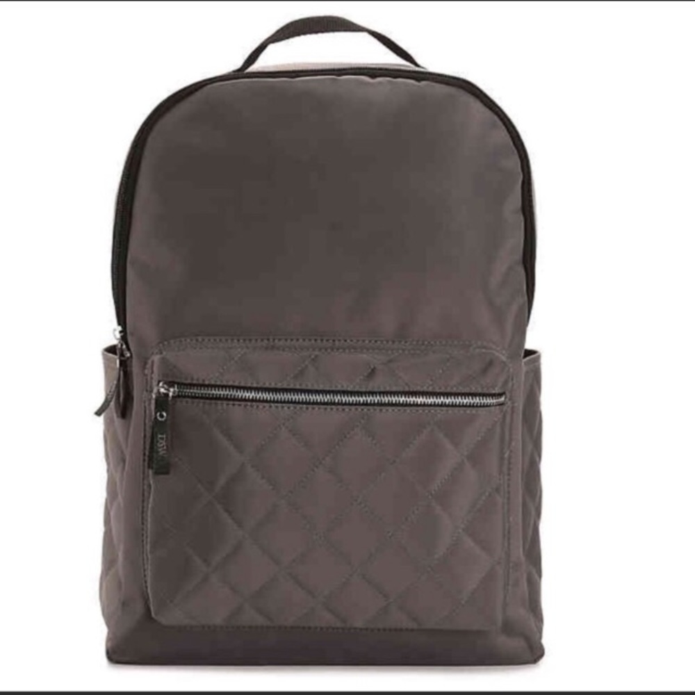 DSW Grey Quilted Backpack